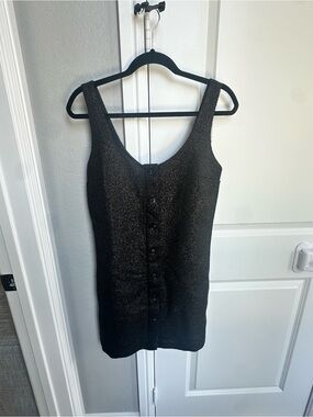 NWT Banana Republic Black Tweed Mini Dress